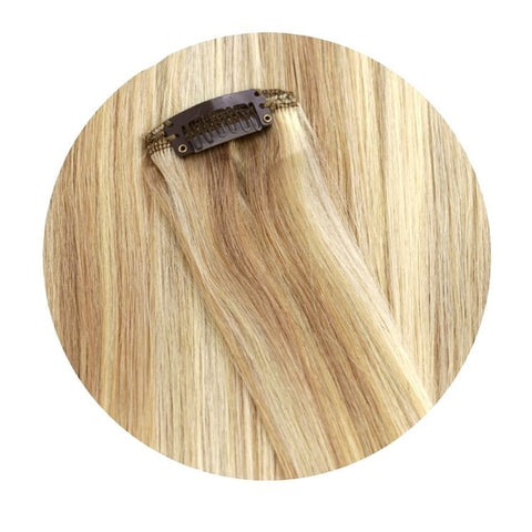 Extension Cheveux Naturels A Clip Mèche Blonde Lisse - Auriane
