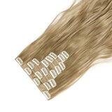 Extension A Clip Cheveux Synthetique Blond Fonce Boucle 24 Pouces