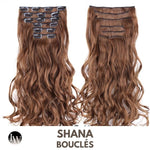 Extension Cheveux Bouclés A Clip Chocolat 22 Pouces - Shana