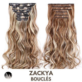 Extension Cheveux Bouclés A Clip Mèche Blonde 22 Pouces - Zackya
