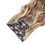 Extension Cheveux Blond A Clip Synthétique Mèche Blonde Bouclé 22 Pouces - Zackya