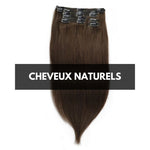 Extension Cheveux Naturels A Clip Chocolat Lisse - Juliette