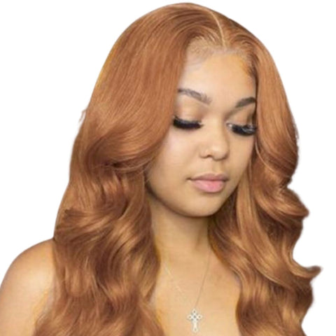 Lace Front Wigs Naturelle Boucle Chatain