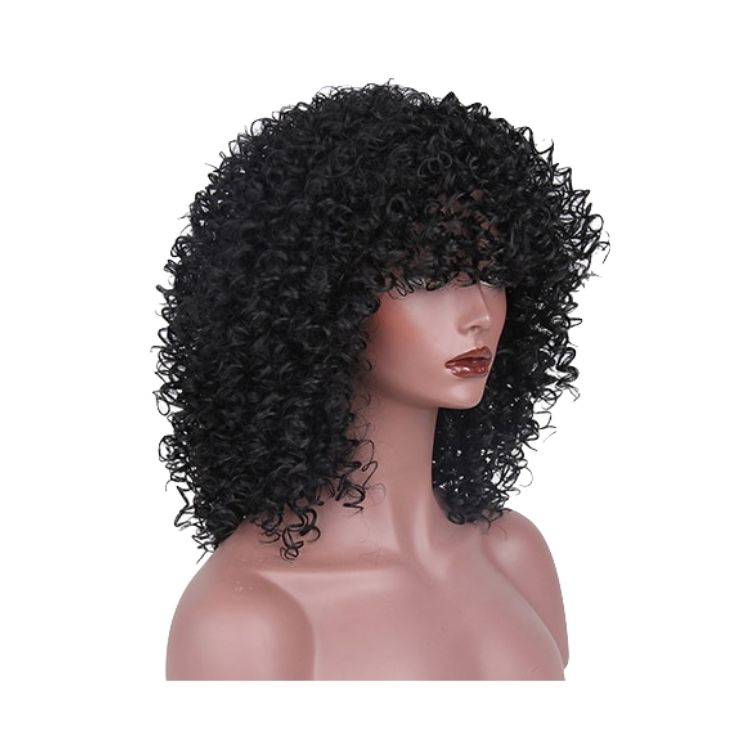 Perruque Femme Noire Synthétique Afro l Lacewig Paris – Lace Wig Paris