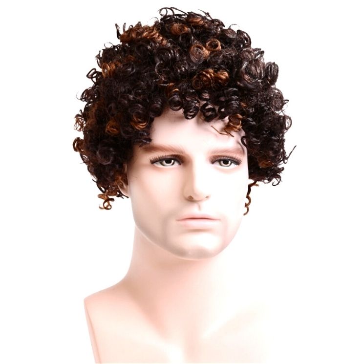 Perruque Homme Curly Brun l Lacewig Paris