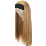 Perruque Bandeau lisse meche blond