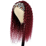 Perruque bandeau Cheveux Rouge bordeaux
