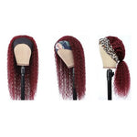 Perruque bandeau Cheveux Rouge boucle