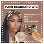 Pack Perruque Bandeau Lisse