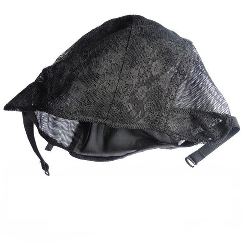 Bonnet Perruque Dentelle Noir