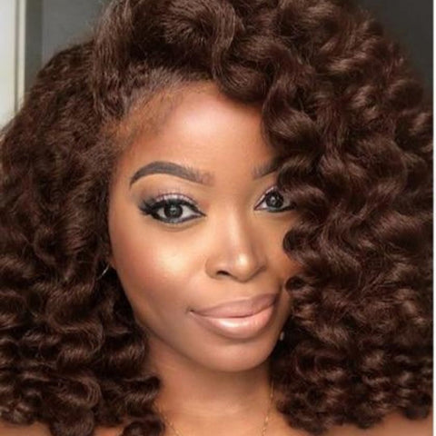 Crochet Braid Afro Brun