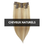 Extension A Clip Cheveux Naturels Meche Blonde Lisse