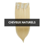 Extension A Clip Cheveux NaturelsBlond Lisse