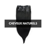 Extension Clip Cheveux Naturels Noir Lisse