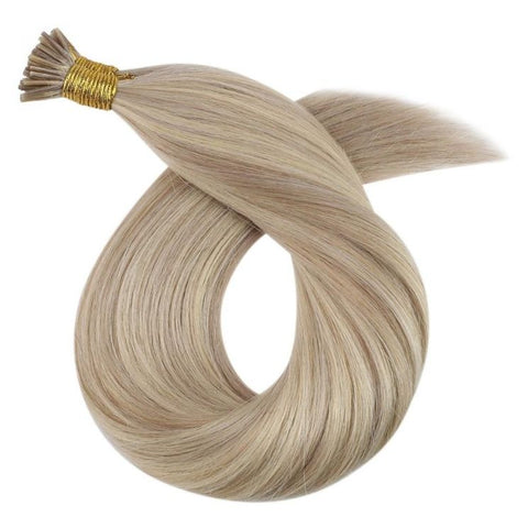 Extension A Froid Cheveux Naturels Blond Platine