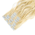 Extension Cheveux Blond A Clip Cheveux Synthétique Blond Bouclé 22 Pouces - Louisa