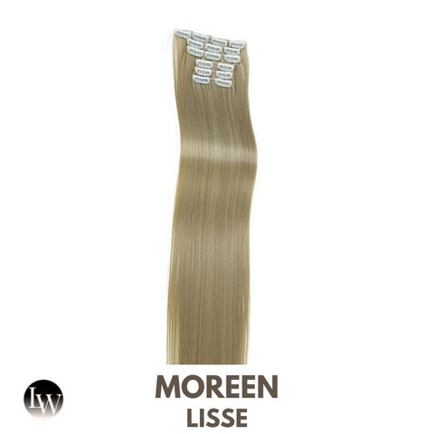 Extension Cheveux Blond A Clip Synthétique Blond Foncé Lisse 24 Pouces - Maureen