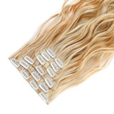 Extension Cheveux Blond A Clip Synthétique Blond Fraise Bouclé 22 Pouces - Maïssane