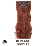 Extension Cheveux Bouclés A Clip Cuivre 24 Pouces