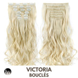 Extension Cheveux Bouclés A Clip Blonde Platine Bouclé 22 Pouces