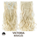 Extension Cheveux Bouclés A Clip Blonde Platine Bouclé 22 Pouces