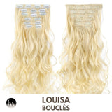 Extension Cheveux Bouclés A Clip Blond 22 Pouces - Louisa