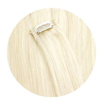 Extension Cheveux Naturels A Clip Blond Platine Lisse - Amy