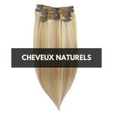 Extension Cheveux Naturels A Clip Mèche Blonde Lisse - Auriane