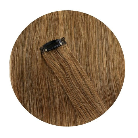 Extension Cheveux Naturels A Clip Noisette Lisse - Mayssa