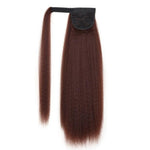 Ponytail Extension Queue De Cheval Synthétique Crépus Afro À Enroulé Brun