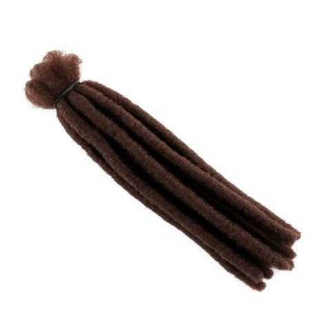 Fausse locks - dreadlocks synthetique - Marron Dark