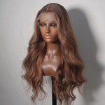 Full Lace Wigs Ondule Brun