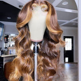 Lace Front Wigs Naturelle Cheveux Boucles Ombres Chatains