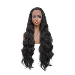 Lace Front Wigs Synthetiques Ondules Noirs