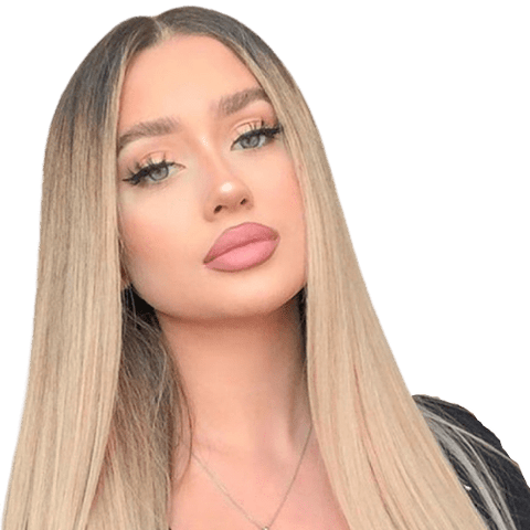 Lace Front Wigs Synthétique Lisse Ombré Blond