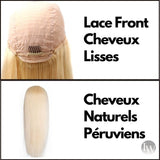 Lace Front Wigs Naturelle Péruviens Blond Lisse