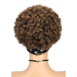 Perruque Avec Bandeau Naturelle Afro Brune