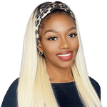 Perruque Avec Bandeau Blond Lisse