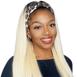 Perruque Avec Bandeau Blond Lisse