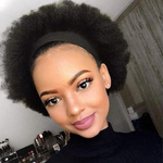 Perruque Bandeau Afro Frise Noir