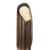 Perruque Bandeau Cheveux Brun Méché Blond