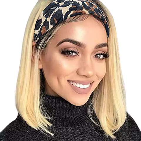 Perruque Bandeau Cheveux Synthetique Blond Court