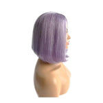 Perruque Femme Cheveux Naturels Lisses Violets