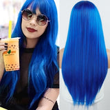 Perruque pour femme bleu