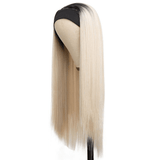 Perruque Bandeau Blond Platine Synthetique