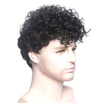 Perruque cheveux bouclés homme