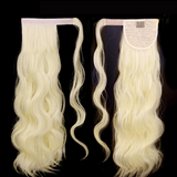 Ponytail - Extension Queue De Cheval Blond Platine Ondulé À Enrouler