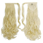 Ponytail - Extension Queue De Cheval Bouclé Blond Platine À Enrouler