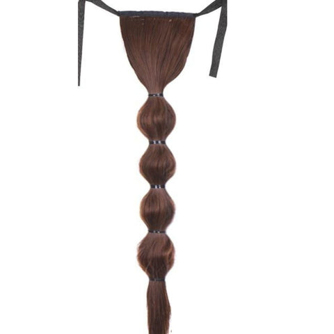 Ponytail Extension Queue De Cheval Brun Bouffante À Nouer