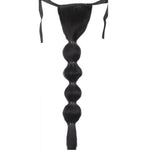 Ponytail - Extension Queue De Cheval Noir Bouffante À Nouer